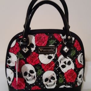 Loungefly skull and rose pruse